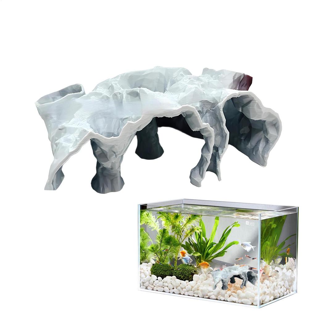 Fish Hideouts For Aquarium Underground Tunnel Cave Breeding Shelter Landscape Decoration Alien Fish Shelter For Betta Cory fish