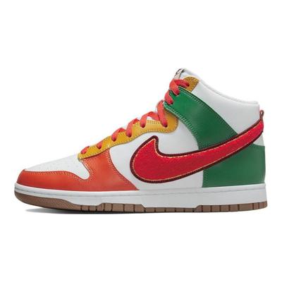 Dunk High Chenille Swoosh Herren Sneaker Rot Weiß Team-Rot DR8805-100