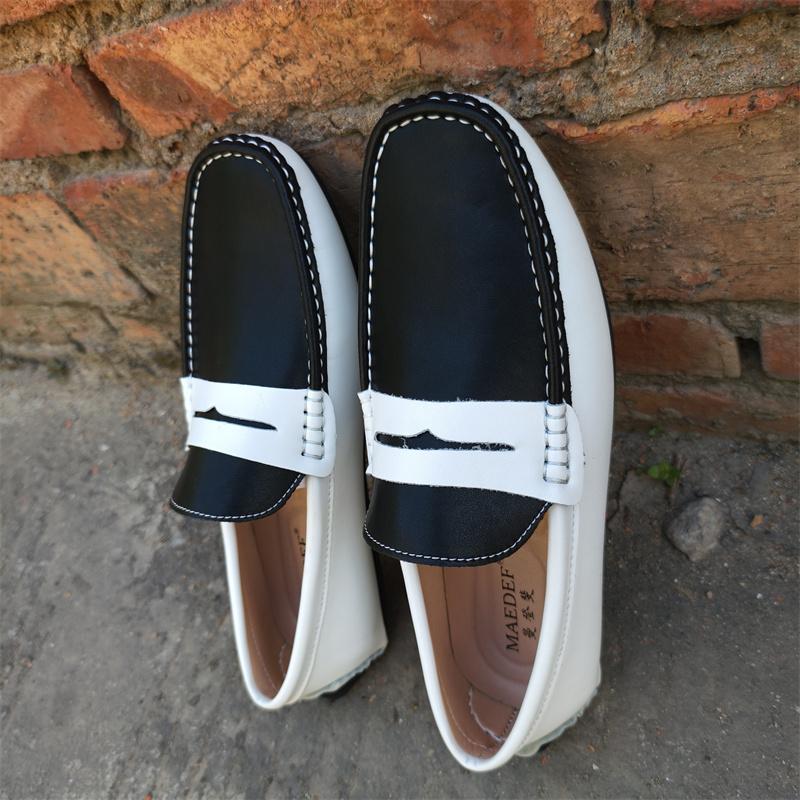 Pánské mokasíny Ručně vyráběné Boty z pravé kůže Ležérní řidičské ploché boty Nazouvací mokasíny Pánské Smíšené barvy Velikost 48 Pánské boty