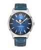 Ceas de bărbați Urban Moon cu curea din piele cu cadran albastru cu quartz H411LABU