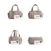 Women Nylon Quilted Duffle Bag with Adjustable Strap Crossbody Bags for Sports Travel