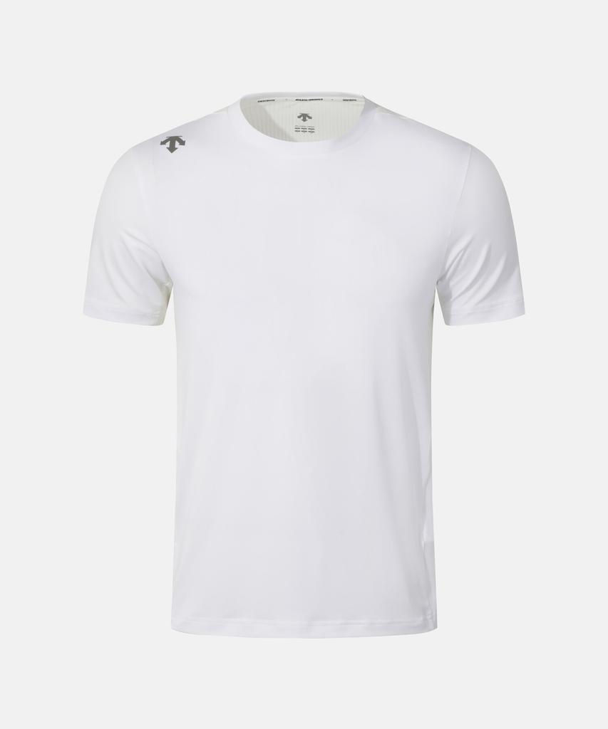DESCENTE Running Color Block Short Sleeve T-Shirt White Sr123Rts22 (B Type)