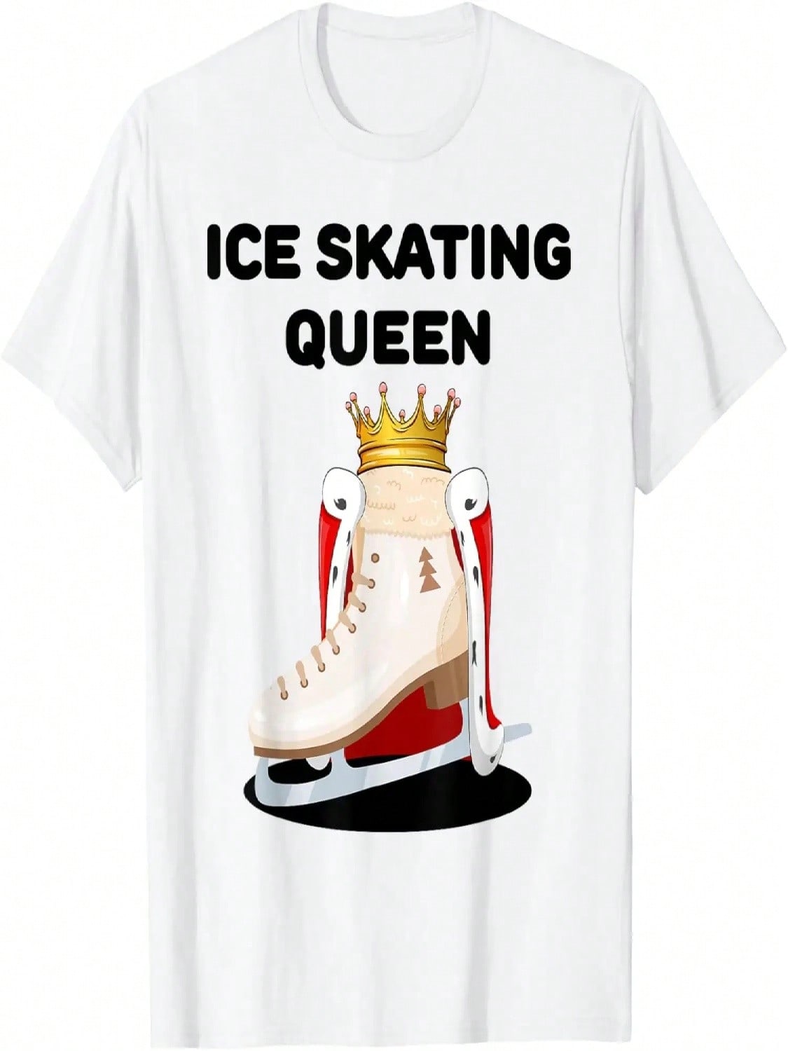 Ice Skating Queen Girl Ice Skating Tshirt Wounisexs Ice Skating T-Shirt S разноцветный