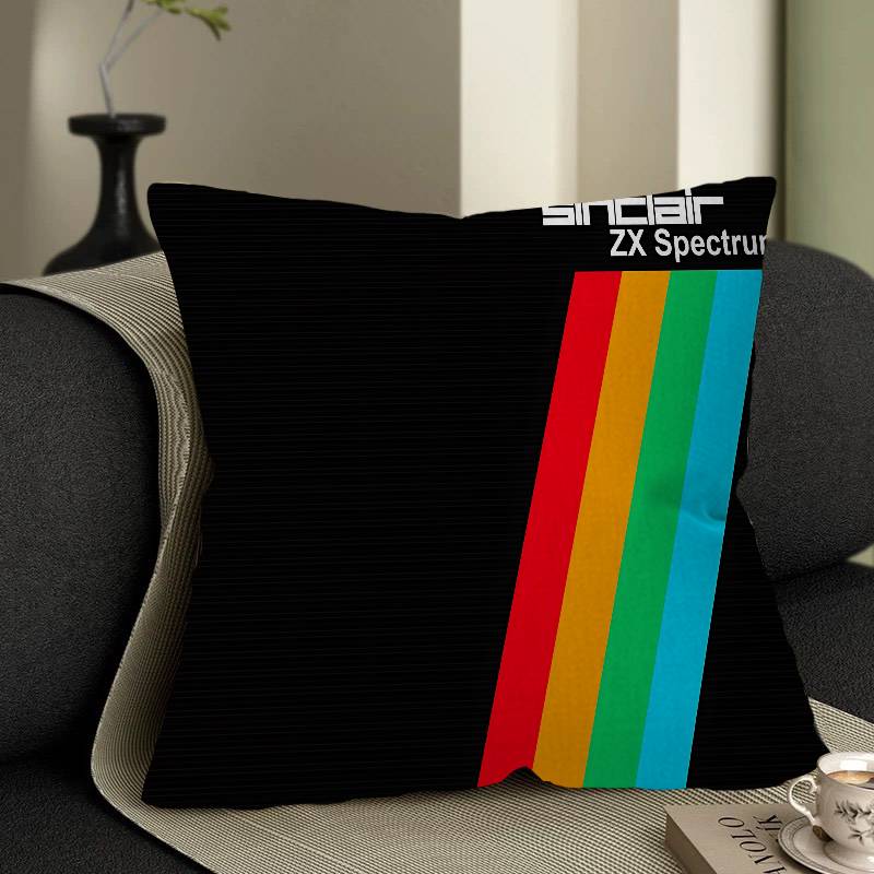 

Retro Sinclair Zx Spectrum Personalized Pillow Cover Kids Bedroom Wild Party Decor Pillowcase kid Birthday shower Gift 12x12Inch