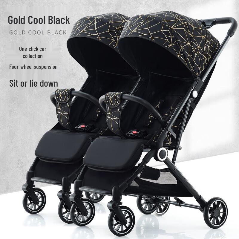 Beiduo Yang Klappbarer Zwillingskinderwagen