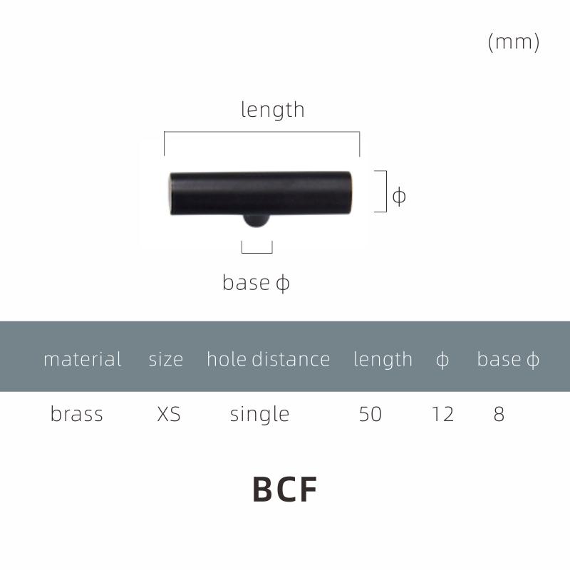 Dooroom Yu'an Brass Furniture Handles Nordic Modern Pastoral Wardrobe Dresser Cupboard Drawer Cylinder Black/Gold Pulls Knobs