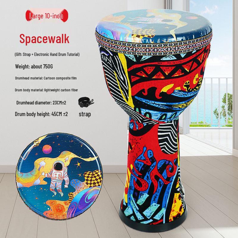 Sheepskin African Hand Drum for All Ages - Beginner To Professional