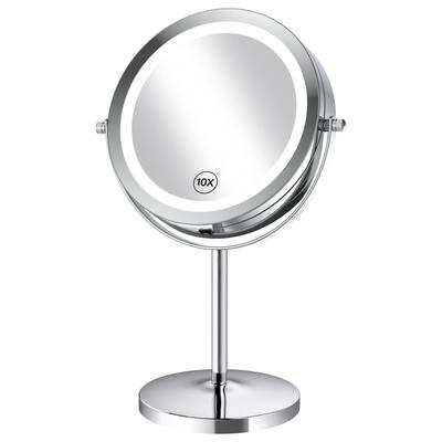 Gospire LED Magnifying Makeup Mirror with 10x LED Stepless Brightness Tabletop Makeup Stable Great Gift for Respect for the Aged Friendly To People