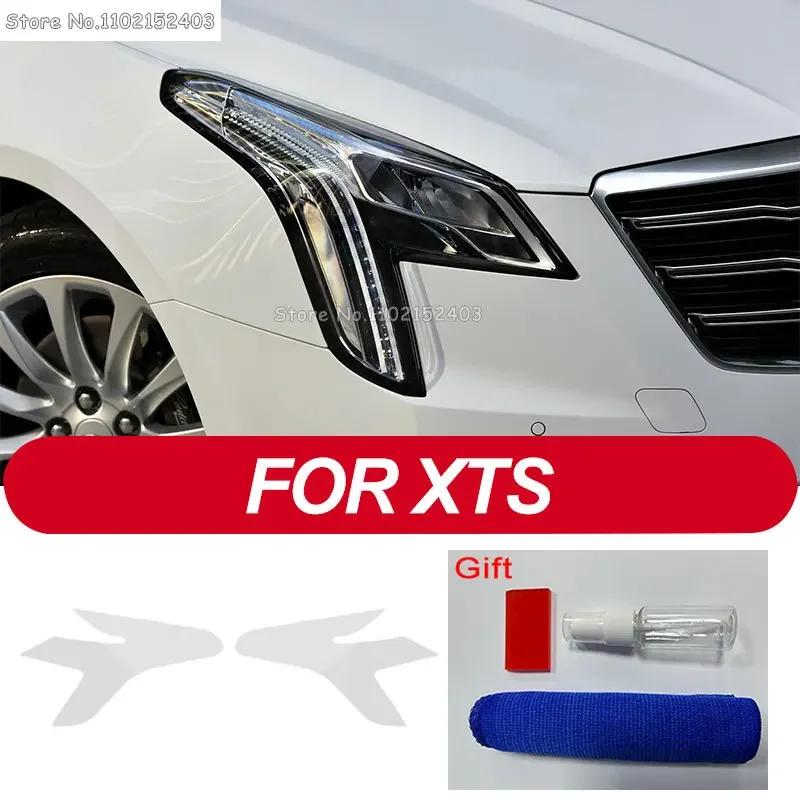 2 Pcs Car Headlight Protective Film Headlamp Transparent Black TPU Sticker For Cadillac CT6 XT4 XT5 XT6 XTS ATS Accessories