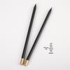 Eco-friendly Custom Engraved Pencil for Hotels, Conferences, and Education - Black Wood