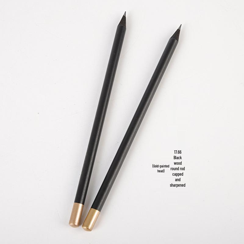 Eco-friendly Custom Engraved Pencil for Hotels, Conferences, and Education - Black Wood
