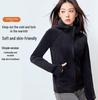 Lulu Double-Sided Thick Ollie Velvet American Style Hooded High Collar Women's Sports Jacket - Autumn/Winter 2024.