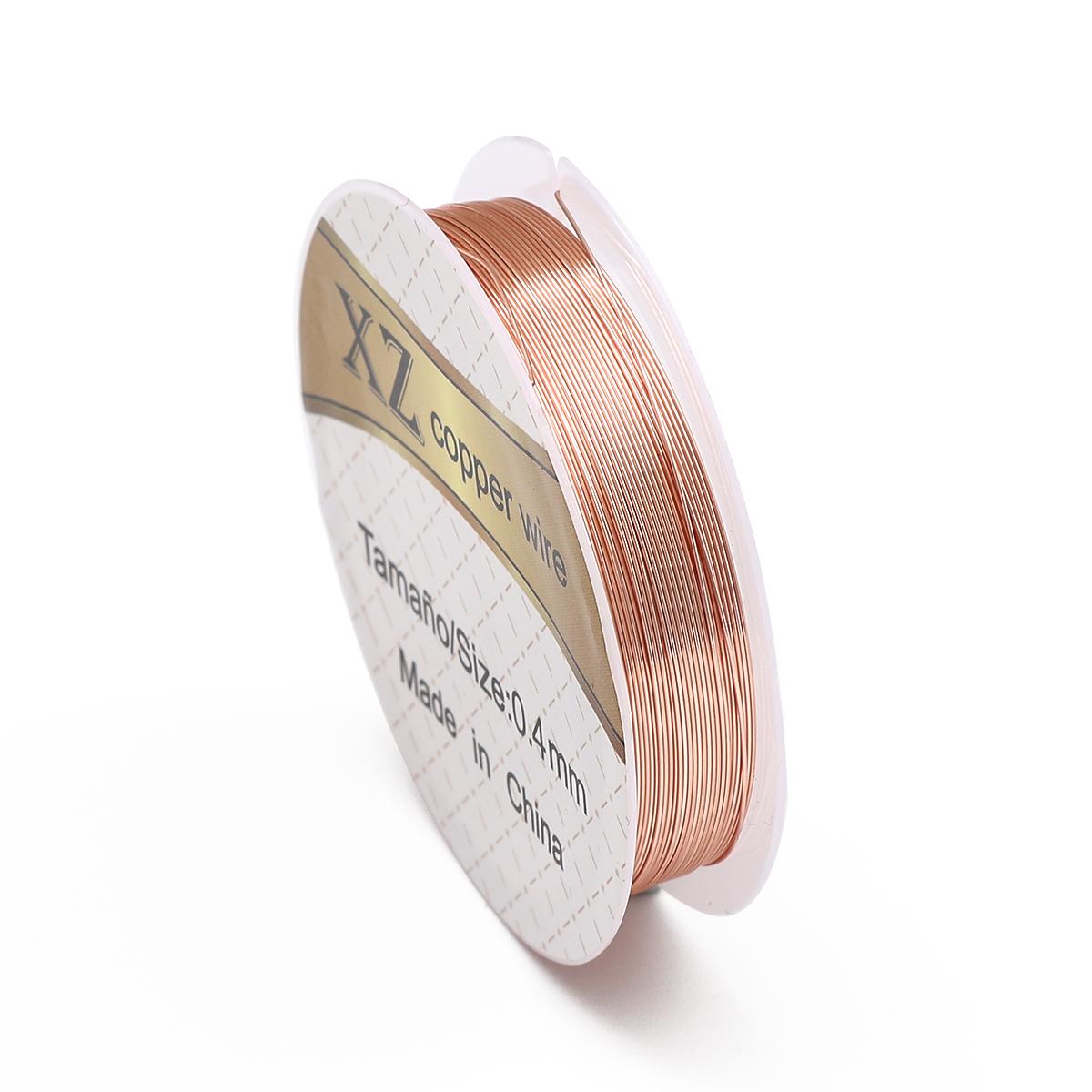 

Різноманітний розмір 0,2 мм-0,8 мм мідний дріт для бісерного дроту для виготовлення ювелірних виробів своїми руками. 0.4mm 8meter рожевий