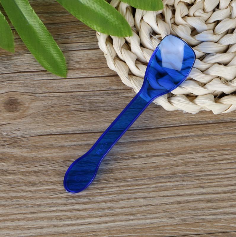 Transparent Disposable Dessert Spoon for Ice Cream, Mousse, Yogurt, Pudding, and Popsicles