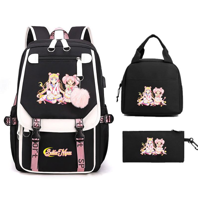 Sailor Moon Cartoon Elementary School Bag Lightweight Junior High School Backpack Women's Large Capacity Travel Bag