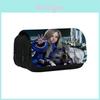 Pragmata Ink Print Double Layer Pencil Case With Nylon Material For Students