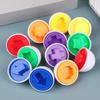Montessori Educational Toys Baby Toy Easter Egg Baby Sensory Puzzle Smart Eggs Colors Shape Matching Sorter Games Baby Toys