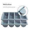 Plastic Silverware Holder with 4 Sections for Home Organization Four Compartments Kitchen Tool Organiser