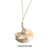 Oceanics Themed Collarbone Chain With Shell Pendant Comfort Fit Cord Necklace for Casual Outfits and Formal Occasions