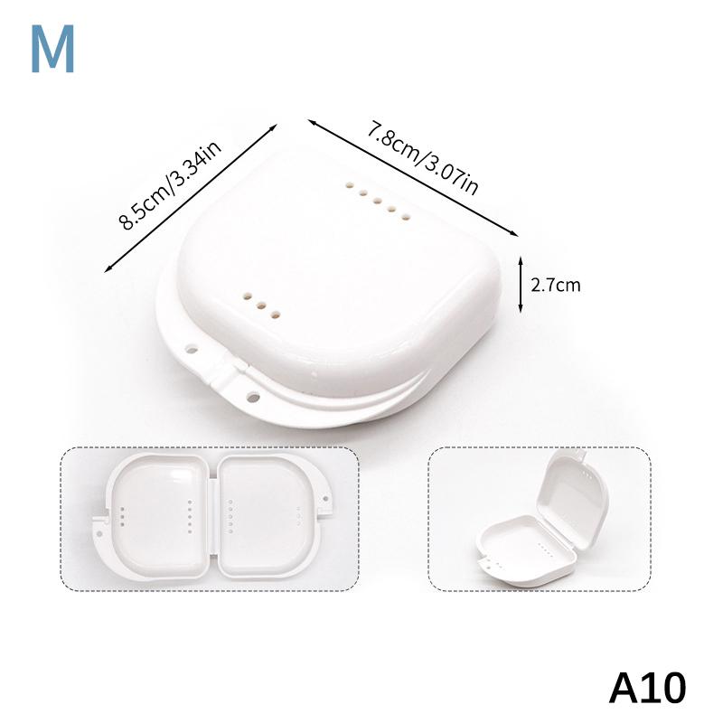 1Pcs Colorful Dental Braces Retainer Case Denture Tray Box Vent Holes Mouth Guard Aligner Braces Denture Box