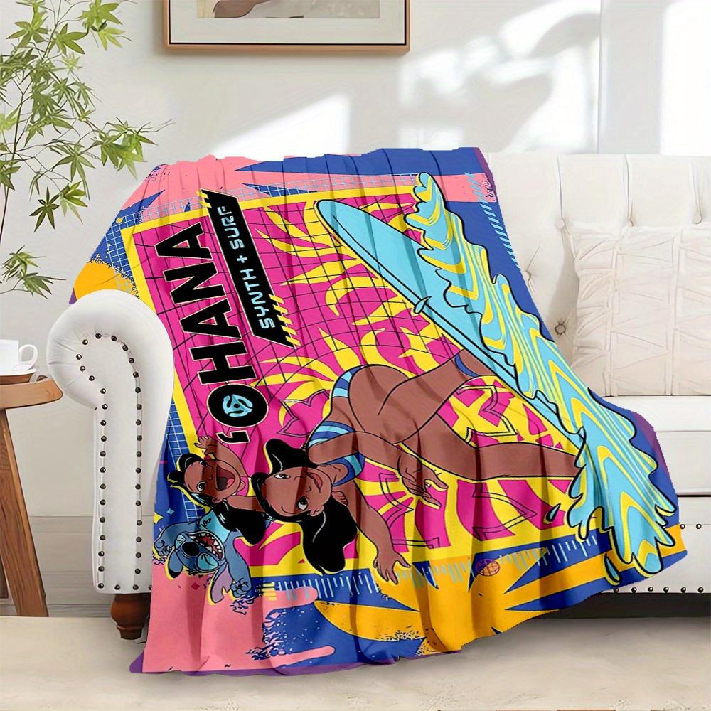 

1pc Flannel Ohana Synth + Surf Beach Theme 75x90cm