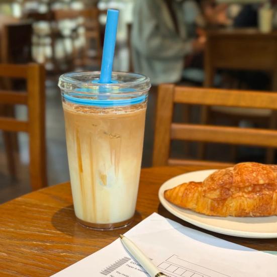 Water Cup with Lid And Straw 450ML BPA-Free Reusable Iced Coffee Cup Clear Plastic Drinkware for Tea Smoothies