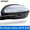 Rear View Mirror Cover Trim For Nissan Altima -2024 2025 Carbon Fiber Side View Mirror Protector Accessories Car Styling