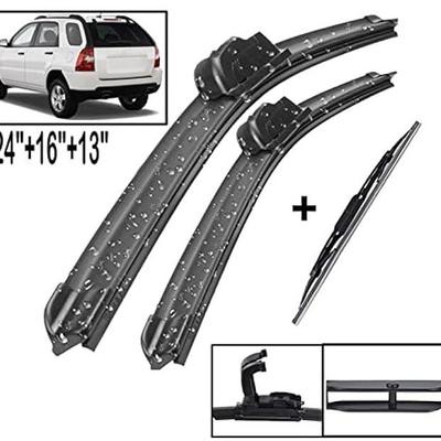 Suitable for Volkswagen Polo Mk4 06-09 21 + 19 + 13 Front and Rear Wipers Windshield Wiper Blades