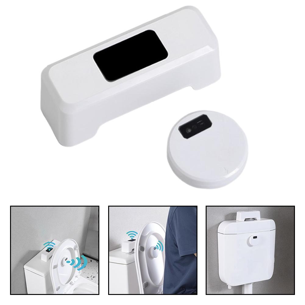 Infrared Sensor Flusher Automatic Toilet Flusher Bathroom Upgrade Easy Installation Hands-free Operation 15*5.3cm