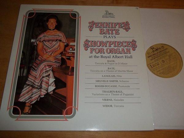 

LP Record JENNIFER BATE Showpieces For Organ DKP9007 UnicornKanchan 1981 UK Classical Used