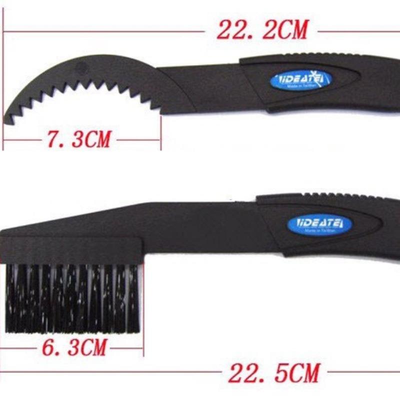 Sada 2 ks kartáčů na čištění řetězů jízdních kol, čištění venkovních horských kol, mytí kol, čistič a drhnutí nástrojů R0025