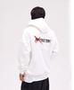 Astral Projection Projection X Overfit Wide Shoulder Zip-Up Hoodie_White