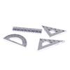 6/3Set Mini Ruler Triangle Rulers Dollhouse Simulation Miniature Creative School Model Dollhouse Accessories Home Decor