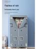 Compact Double-Layer Quick-Dry Clothes Dryer Wardrobe with Large Capacity for Rental Rooms