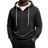 Men's Athletic Casual Pullover Hoodie, Color Pattern, Thick for Winter