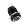 Araba 12mm LED Işık Anlık Basmalı Düğme Anahtarı Geçiş Siyah Kasa 2A
