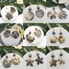 Women Earrings Balck Natural Shell Ear Rings Ornament Jewelry for Party Birthday