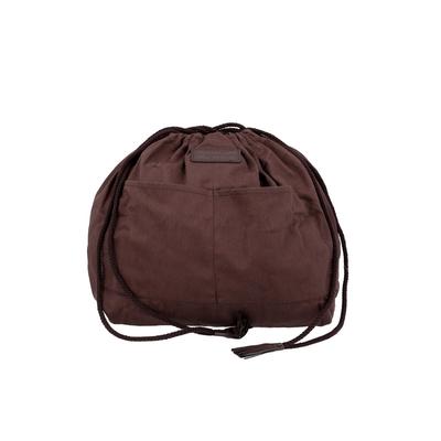 Bolsa Pequeña Dragon Diffusion con Cierre de Cordón Bolsillo Interior CDs Marrón Oscuro