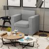 Armchair - vidaXL - Light Grey - High-quality Fabric - 1 Seat - Contemporary - Design