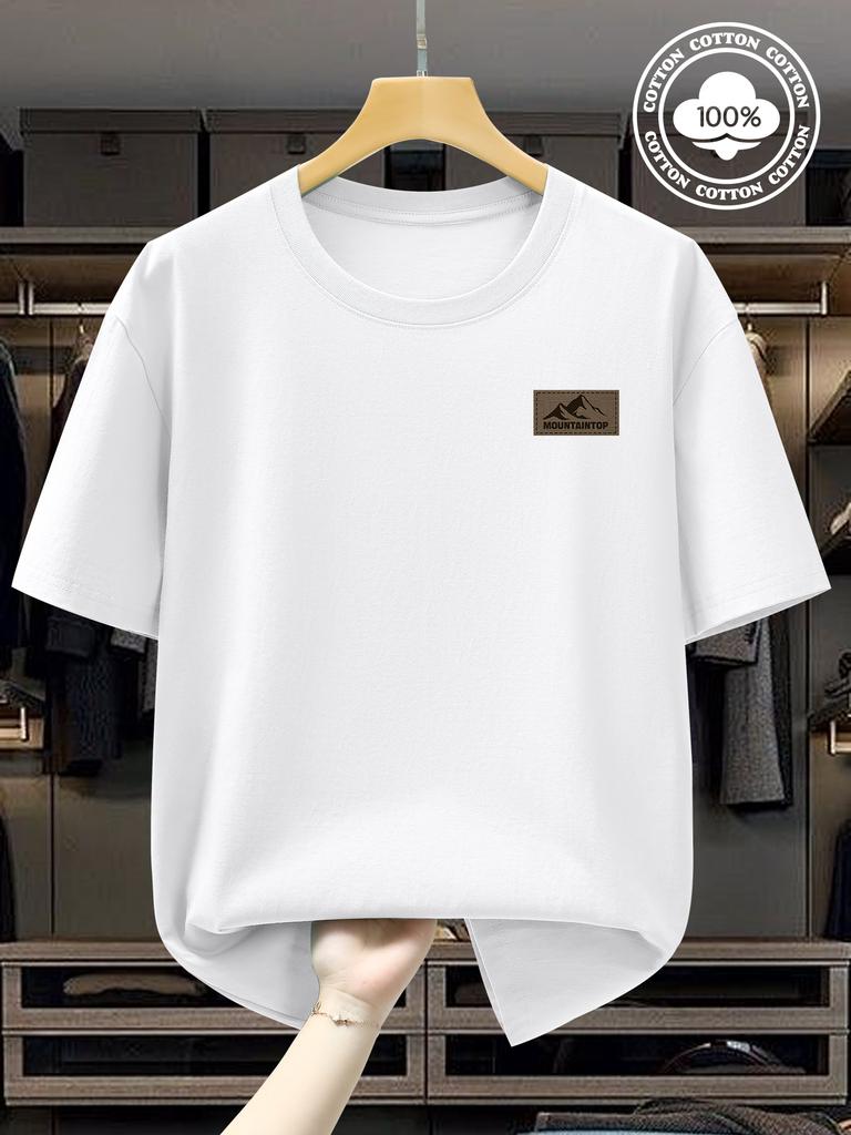 Simple Creative Fashion Print 100 Cotton Trendy Men Women Tshirt Summer Autumn Daily Outdoor Sports Casual Loose Short Sleeve
