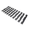 10 stuks Verstelbare Trapleuning Hangers Verborgen Terras Trapleuningen Connectoren voor 2x12 Trapleuningen Compatibel met de Meeste