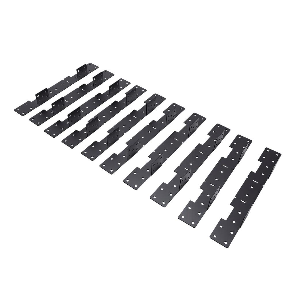 10 stuks Verstelbare Trapleuning Hangers Verborgen Terras Trapleuningen Connectoren voor 2x12 Trapleuningen Compatibel met de Meeste