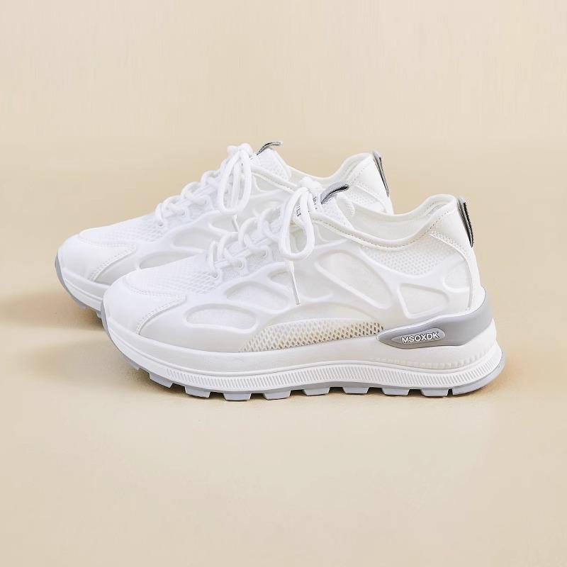 

Student Dad Shoes Girl 2025 New Popular Summer Breathable Mesh Versatile Thick-soled Lightweight Casual Sports Net Shoes 35