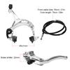 Front/Rear Fixie Bike Brake Kit Road Bike Cruiser Brake Set Bike Caliper Brake Kit Side Pull Brake Set Mountain Bike Accessories