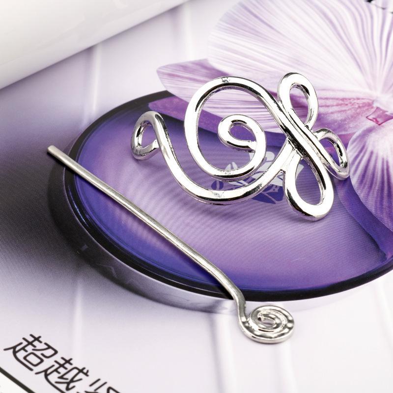 European & American Retro Celtic Knot Hairpin - Metal Crown Updo Clip