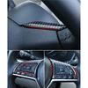 Carbon Fiber Steering Wheel Decoration Cover Frame Trim for Nissan Rogue Altima Sentra Kicks LEAF Versa AccessoriesJAS