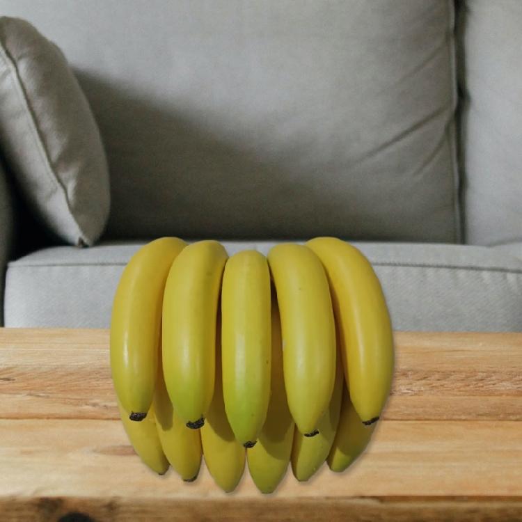 11/13 Head Banana Bunch Artificial Realistic Fruit for Shop Home Holiday Decors