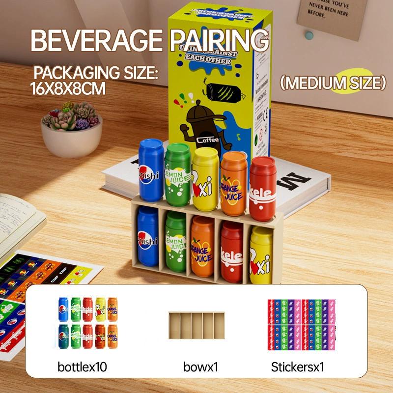

Bottle Guessing Beverage Match Memory Exercise Logical Thinking Reasoning Board Game Interaction Beneficial Intelligence Toy