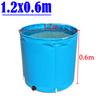 Outdoor Bathtub Thicken PVC Canvas Fish Tank Movable Circular Children's Swimming Pool Foldable Fish Fry Breeding Water Tank