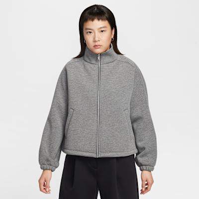 Nike Jackets Women s Tone Charcoal Black/Iron Gray Stand Collar Modera S